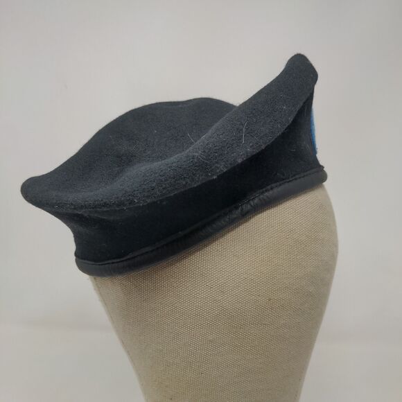 DSCP Men's Garrison Collection Military Army Beret Hat Black Patch - Picture 6 of 10